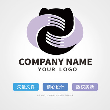 小猫拥抱logo