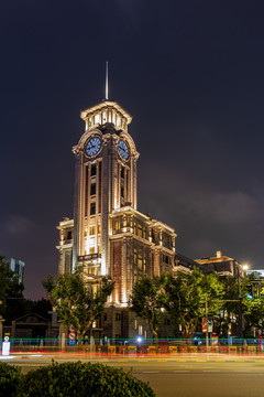 上海历史博物馆夜景