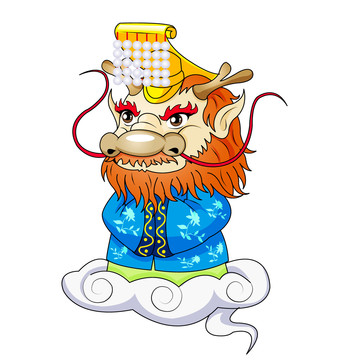 龍王卡通設計