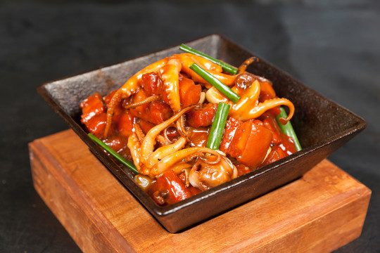 八爪魚燒肉