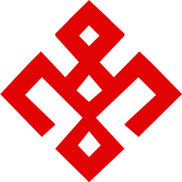 少數(shù)民族黎錦花紋矢量圖