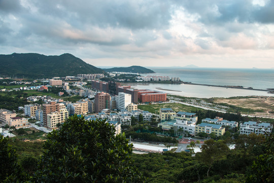 东平鸳鸯路渔港风光