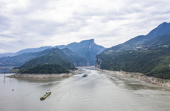 白帝城夔门瞿塘峡