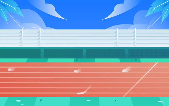 校園運動會操場運動健身綠色出行
