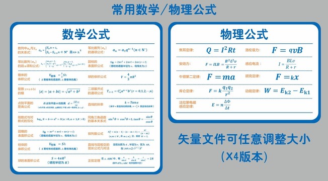 常用数学和物理公式