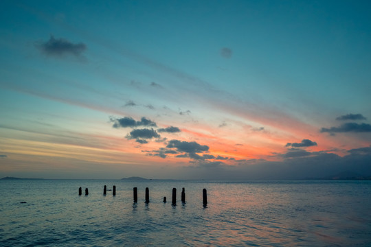 三亚湾大海蓝天