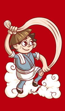 小二哥面條形象