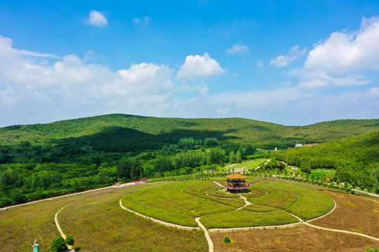 航拍徐州铜山吕梁倪园村