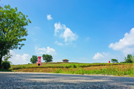 航拍徐州铜山吕梁倪园村