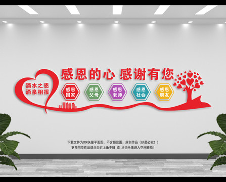學校感恩文化墻