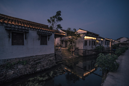 上虞老县城丰惠古镇夜景