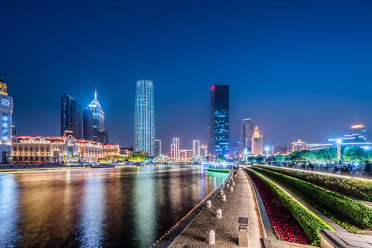 天津城市夜景