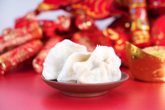中国春节的饺子