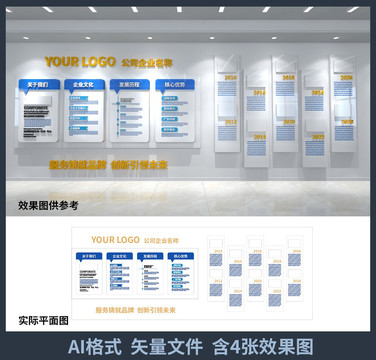 公司企业介绍文化背景墙设计