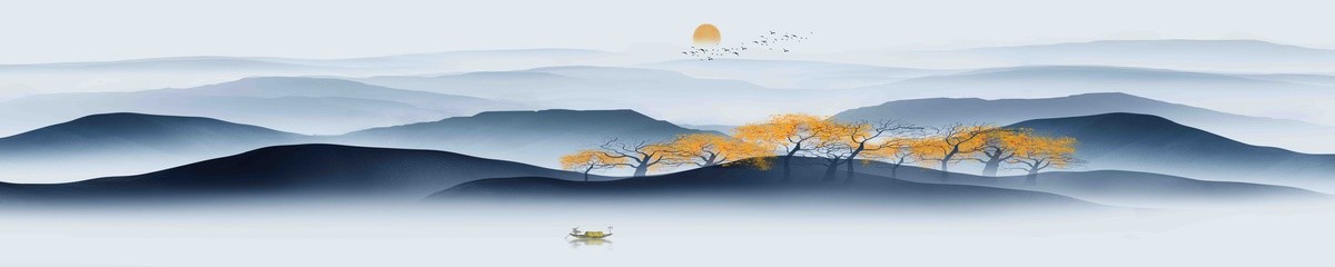 意境巨幅山水畫