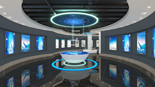 科技感企业展厅现代科技风