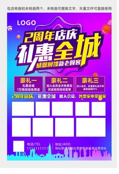 店慶海報