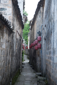 安徽宏村风景区的建筑风光