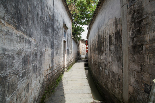 安徽宏村风景区的建筑风光