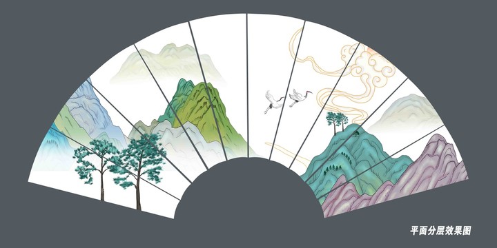 國(guó)潮山水畫