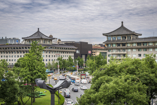 西安南大街永宁门北口街景