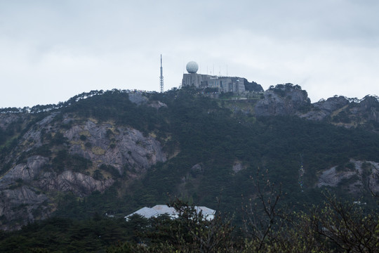 安徽黄山的山峰奇石