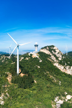 福建省东山岛的风车山