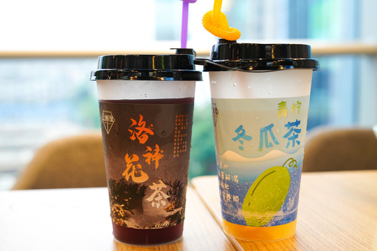 洛神花茶和青檸冬瓜茶