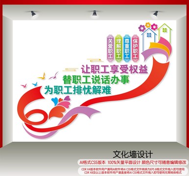 職工之家樓梯文化墻