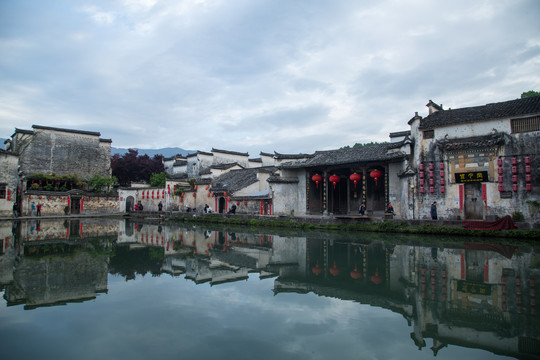 皖南宏村风景区的汪氏宗祠