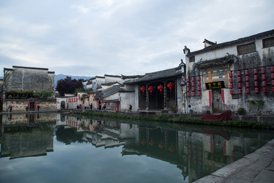 皖南宏村风景区的汪氏宗祠