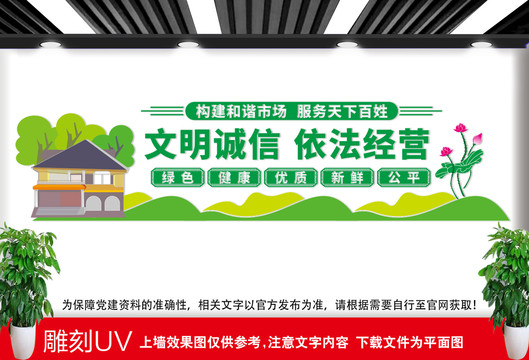 菜市場文明標語