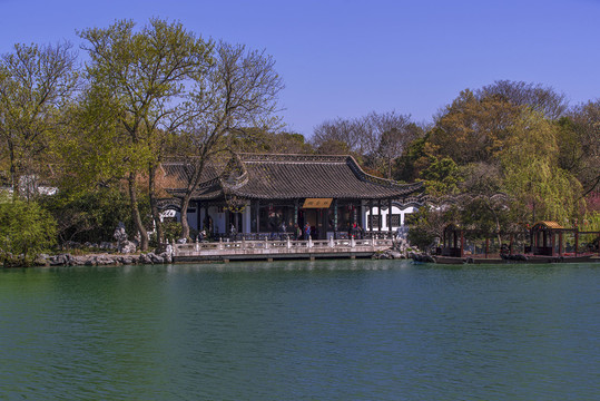 扬州瘦西湖林香榭景色