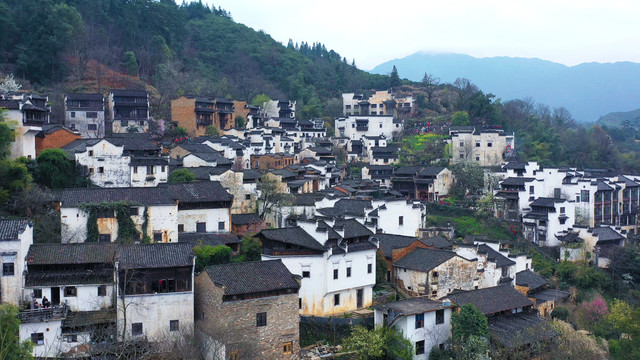 江西上饶婺源篁岭景区徽派建筑群