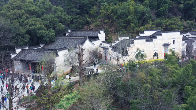 江西上饶婺源篁岭景区徽派建筑群