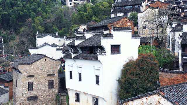 江西上饶婺源篁岭景区徽派建筑群