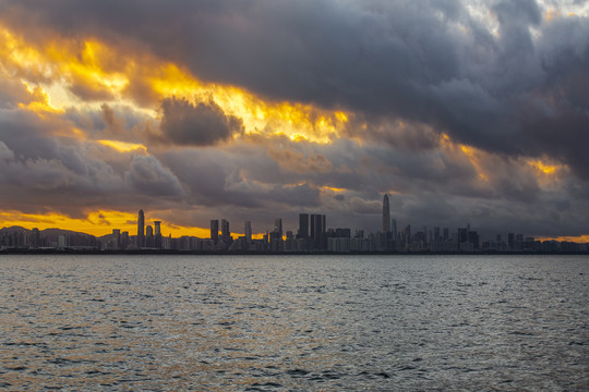 深圳湾日出