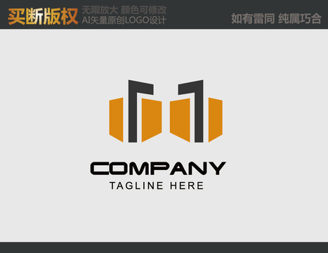 M字母電器標志