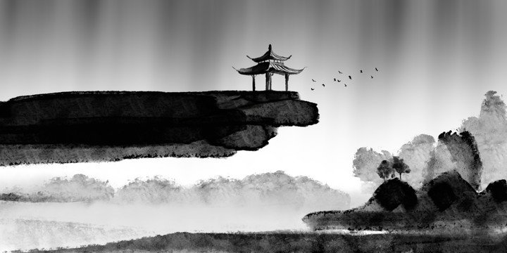水墨風(fēng)景畫