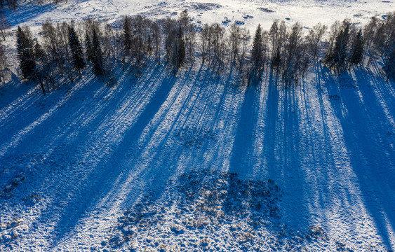 新疆阿勒泰喀纳斯禾木冬雪景色