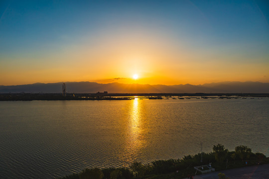 阅海湖日落