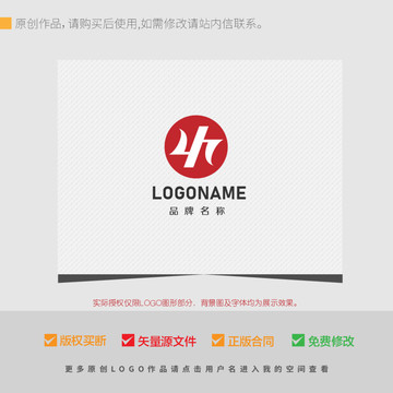 YH字母组合logo