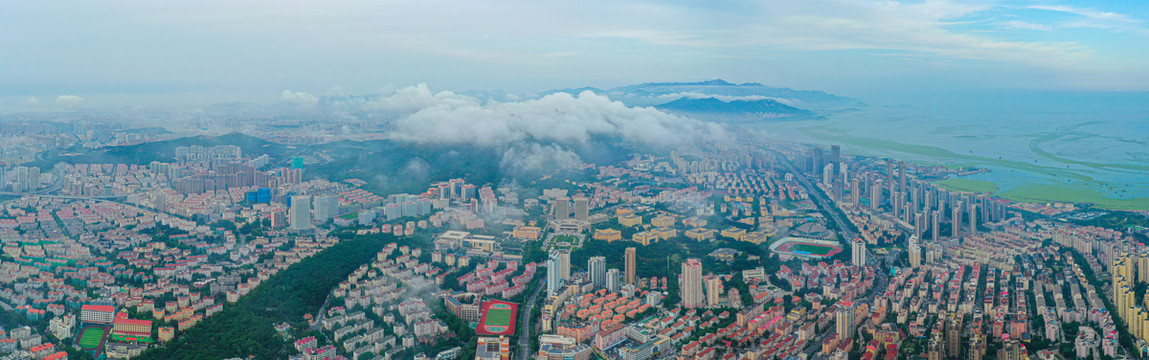 青岛浮山全景青岛城市风光