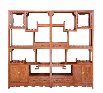 中式古典红木家具博古架系列
