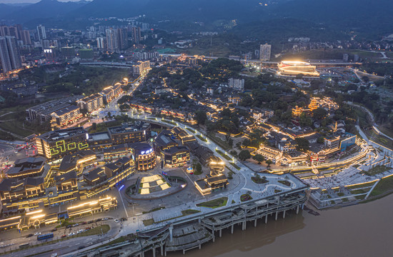 重庆磁器口夜景