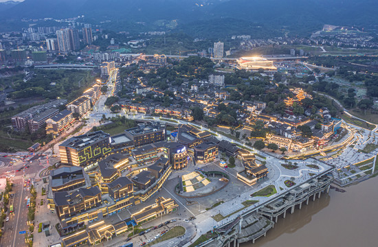 重庆磁器口夜景