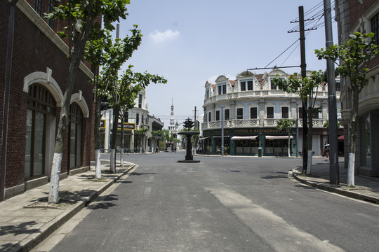 民國(guó)老上海街景