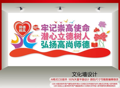 師德師風(fēng)文化墻