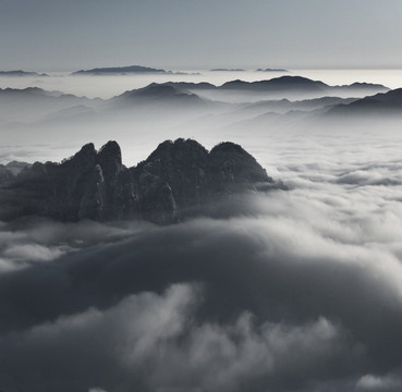 水墨黄山