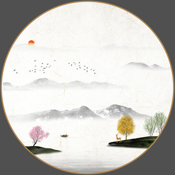 中式水墨裝飾畫